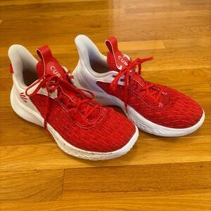 Under Armour Curry 6 Basketball Shoes – Red & White (Men’s 10.5)